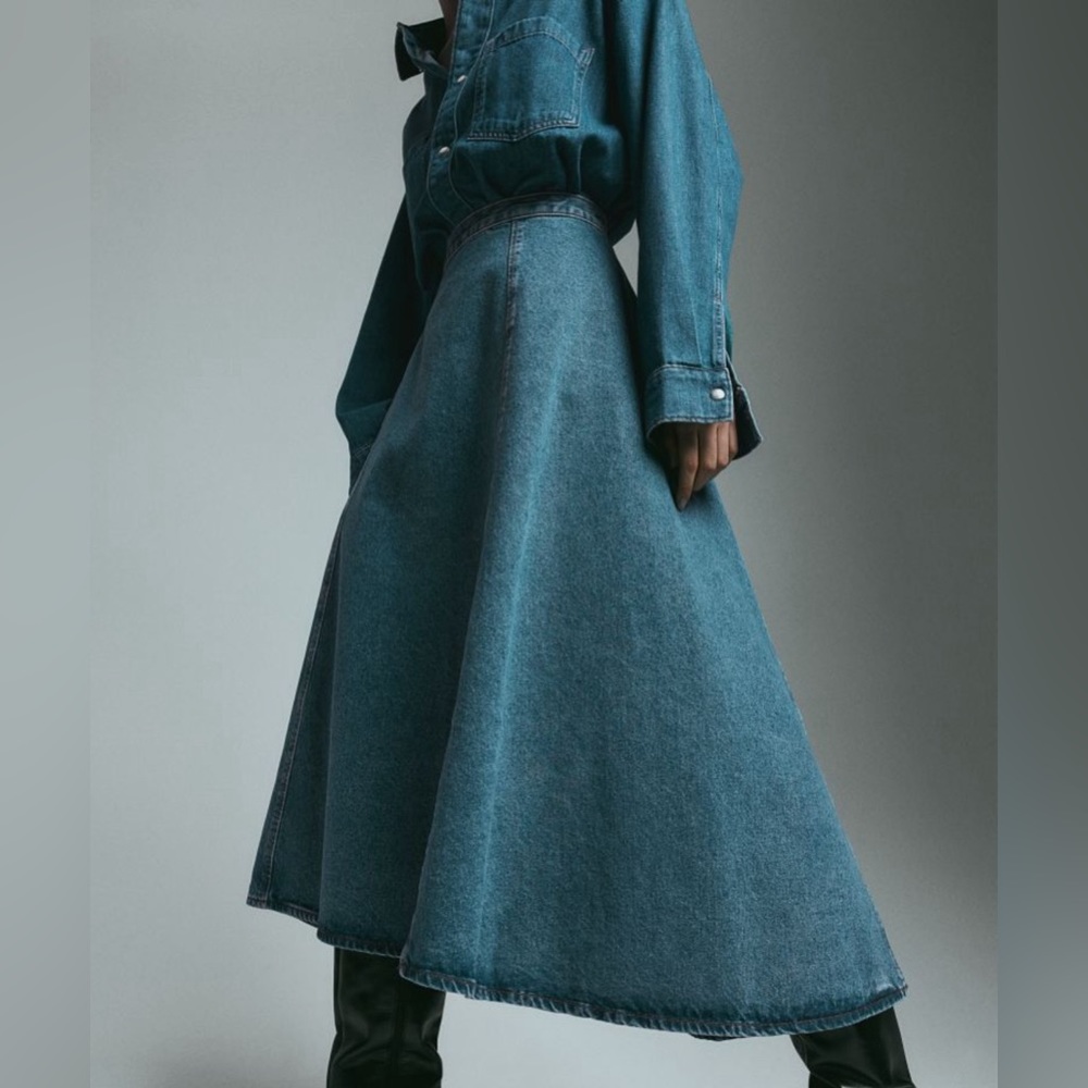 Hm denim circle skirt 6